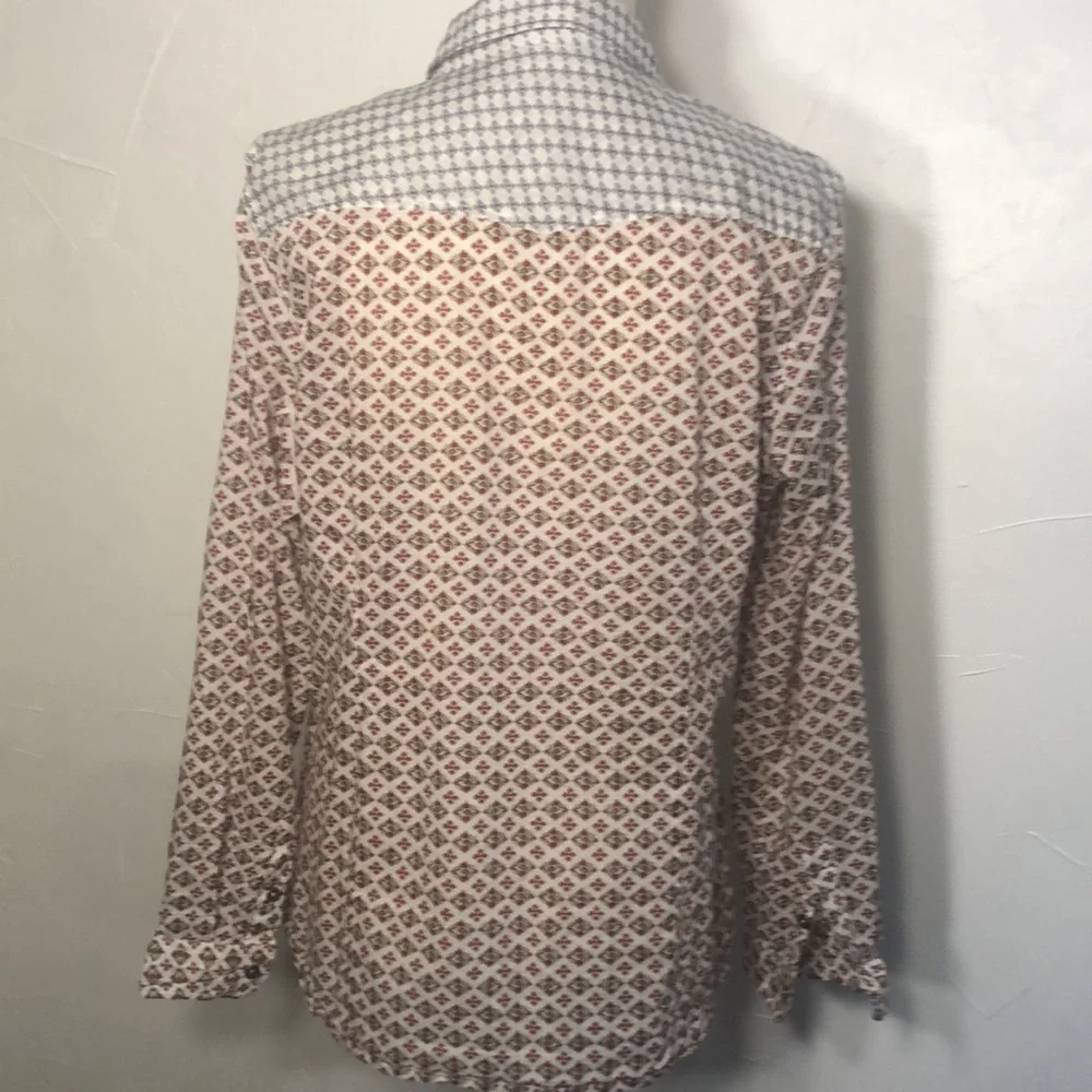 Seven XL women’s Cotton long sleeve Blouse western Boho - Picture 9 of 9